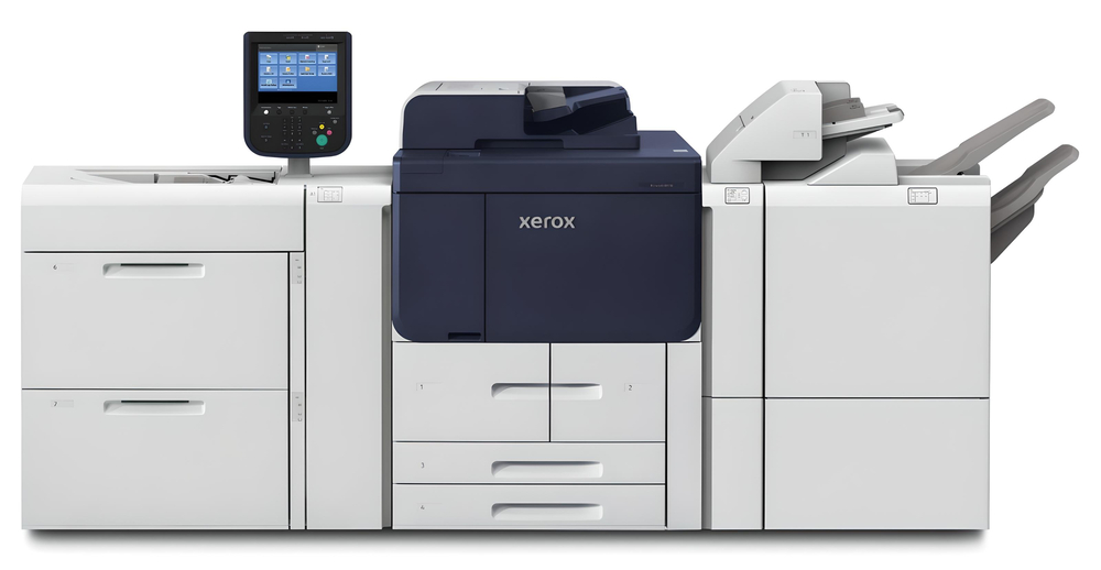 Xerox PrimeLink B9100 в топовій конфігурації з подавачем OHCF та фінішером-буклетмейкером