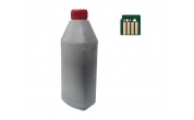 Комплект заправки (тонер та чіп) картриджа 006R01828 BLACK (чорний) для Xerox Versalink C7100 серії (VL C7120/С7125/С7130)